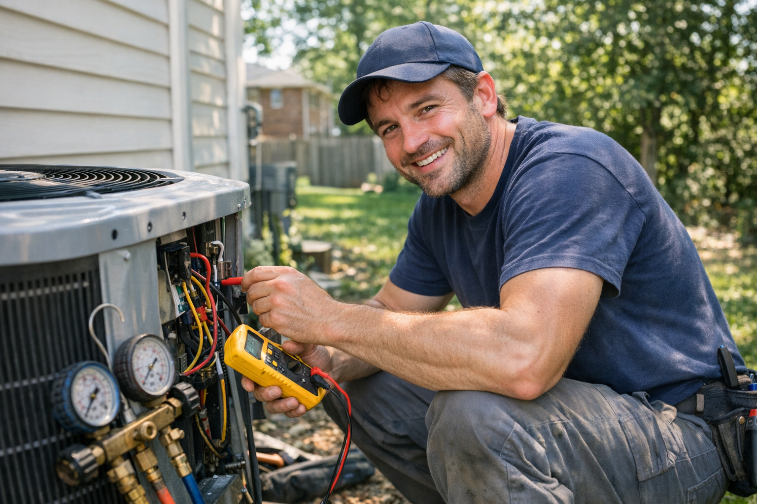 Heating and Cooling HVAC professional installation